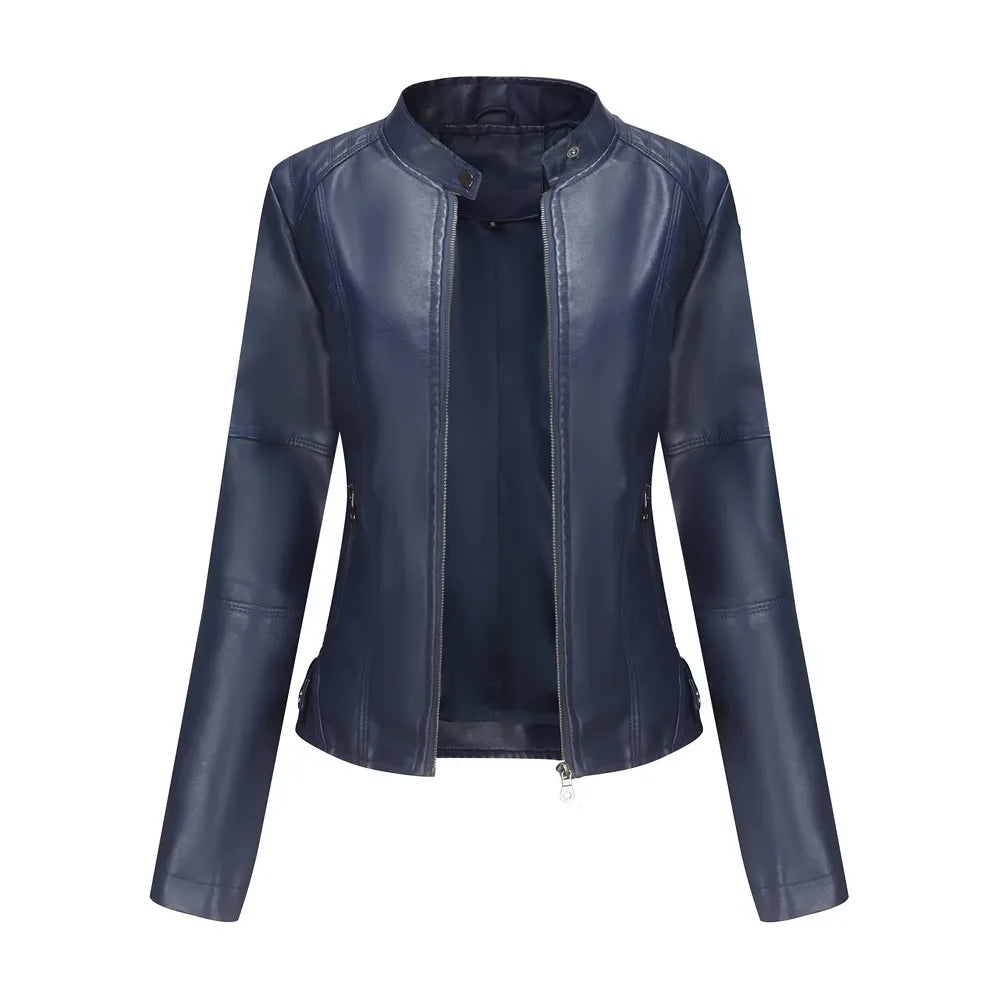 Denae™ | Elegant Slim Fit Leather Jacket