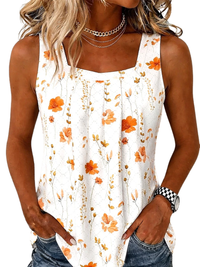 Genny™ | Relaxed Sleveless U-Neck Women’s Tank Top
