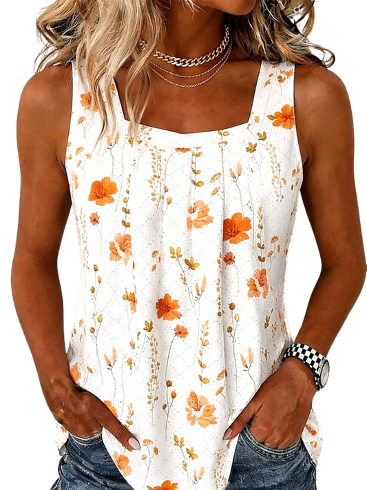 Genny™ | Relaxed Sleveless U-Neck Women’s Tank Top