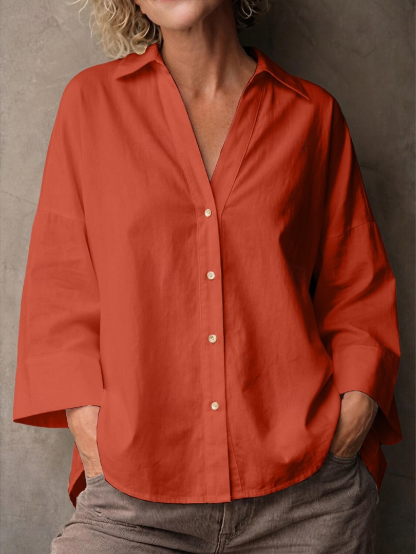 Rosie™ | Relaxed Cotton Linen Shirt