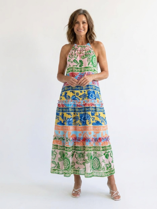 Francine™ | Statement Printed Casual Maxi Dress