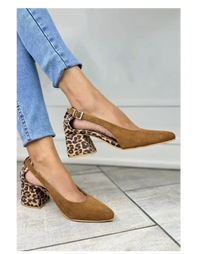 Zorelyn™ | Leopard-print Orthopedic Slingbacks