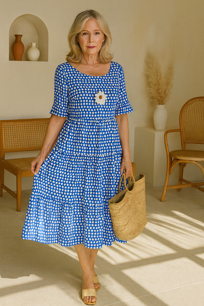 Iris | Sable Midi Dress