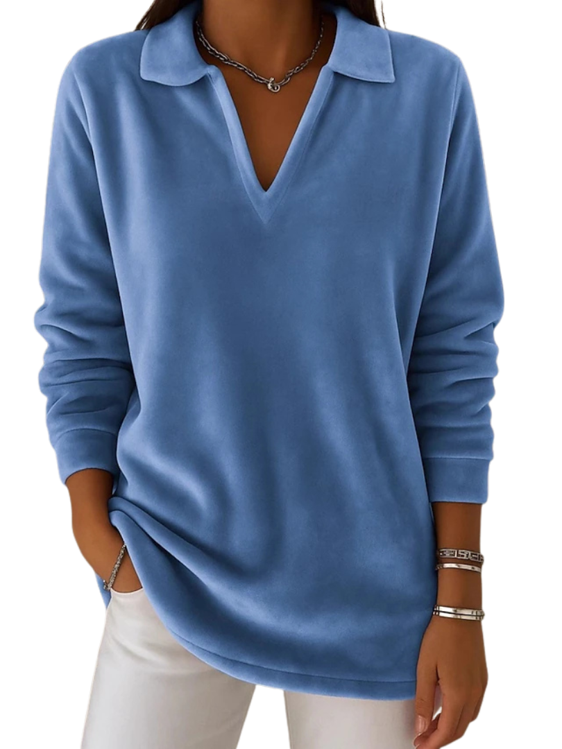 Gertie™ | Casual Long Sleeve V-neck  Women's Blouse