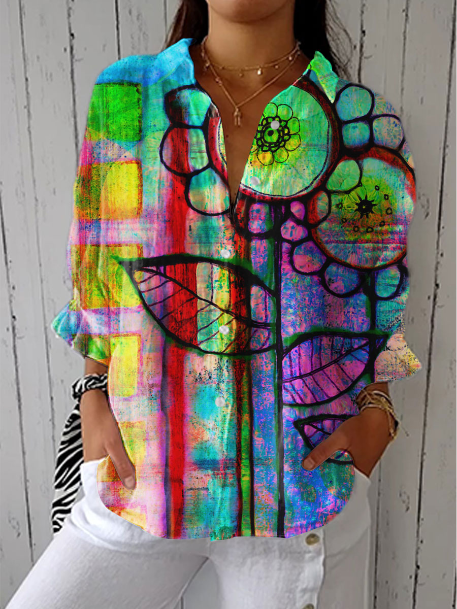 Cyralyn™ | Artistic Bloom Blouse