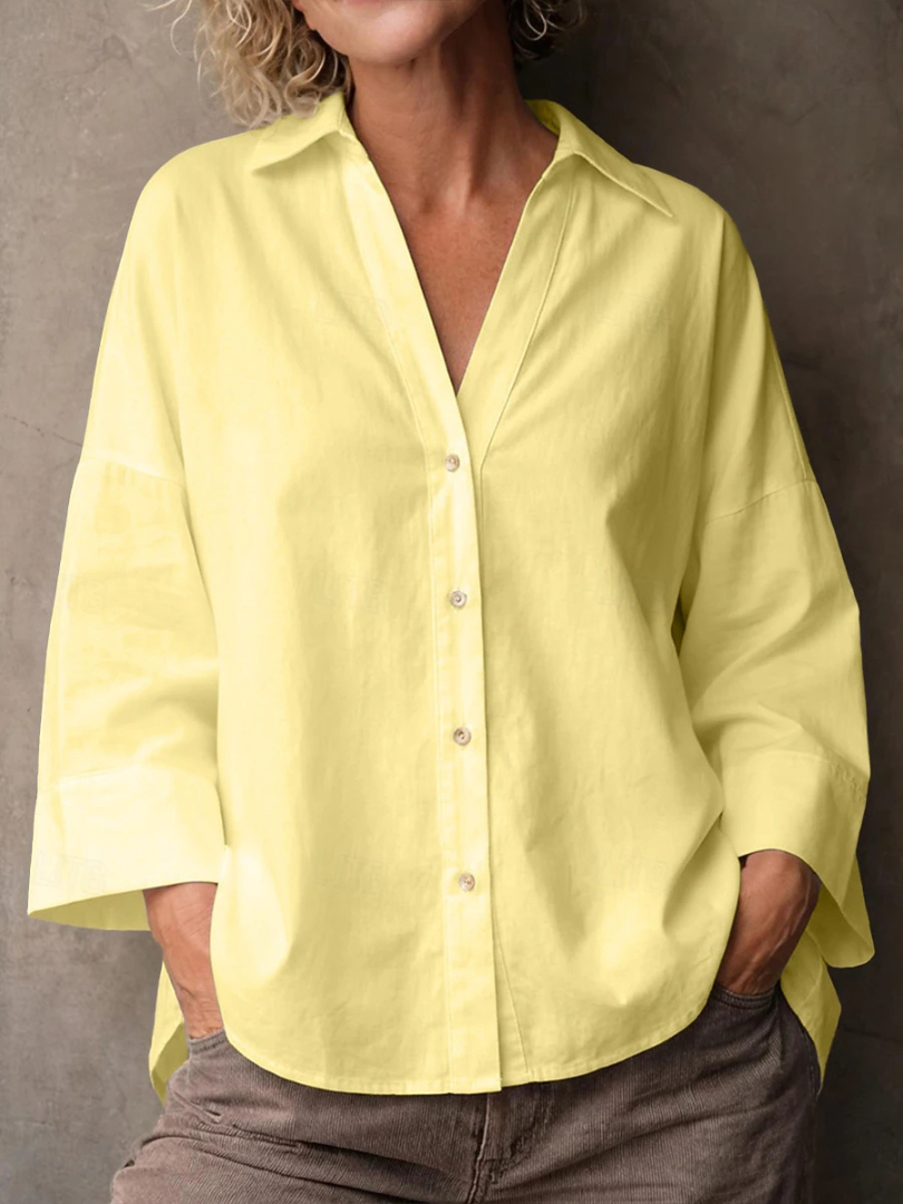 Rosie™ | Relaxed Cotton Linen Shirt