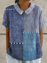 Ella | Patchwork Print Shirt