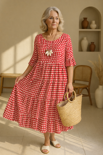 Iris | Sable Midi Dress