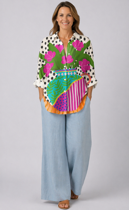 Isvelyn™ | Blooming Vase Blouse