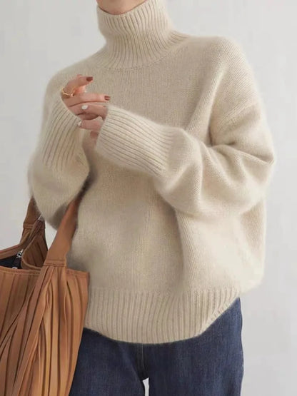 Cassidy™ | Cozy Oversized Turtleneck Knit Sweater