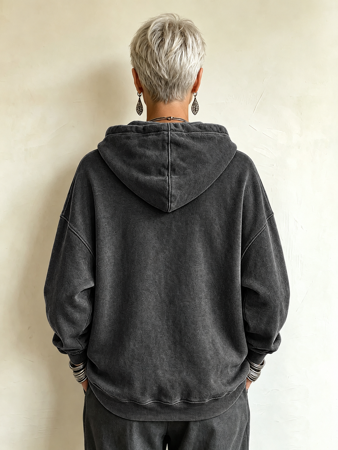 Claire | Military-chic Oversized Olive Green Hoodie