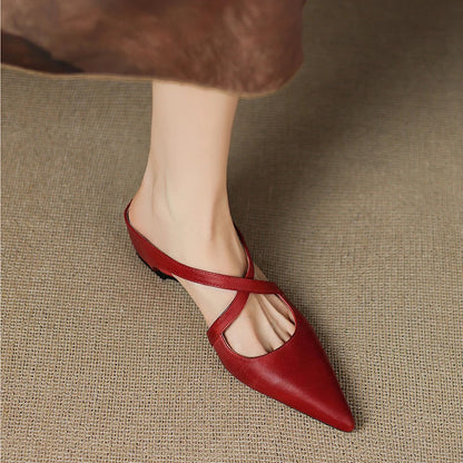 Aluna™ | Genuine Leather Mules