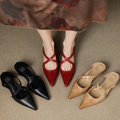 Aluna™ | Genuine Leather Mules