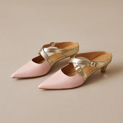 Zelle Genuine Leather Mules