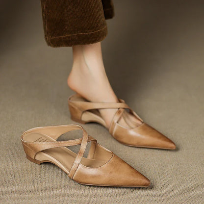 Aluna™ | Genuine Leather Mules