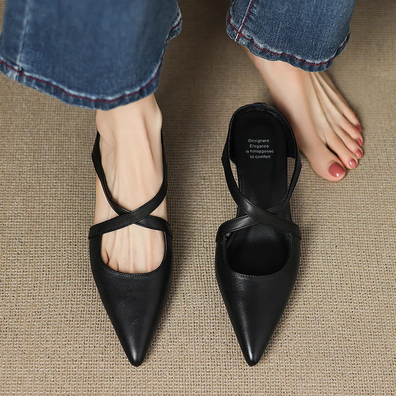 Aluna™ | Genuine Leather Mules