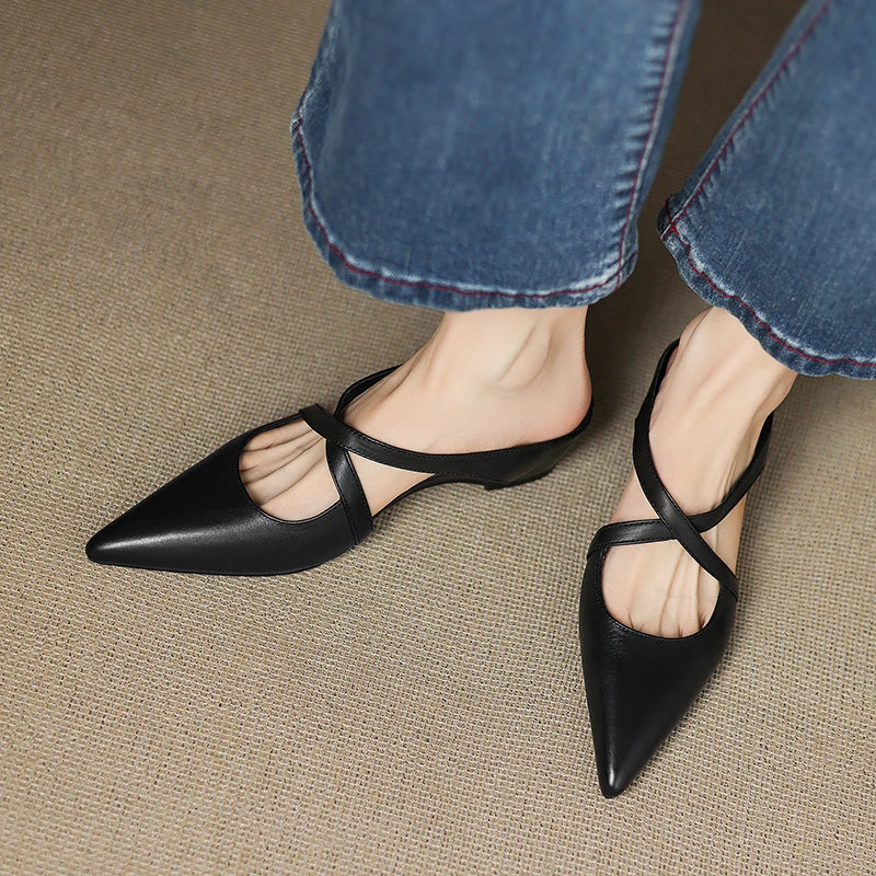 Aluna™ | Genuine Leather Mules