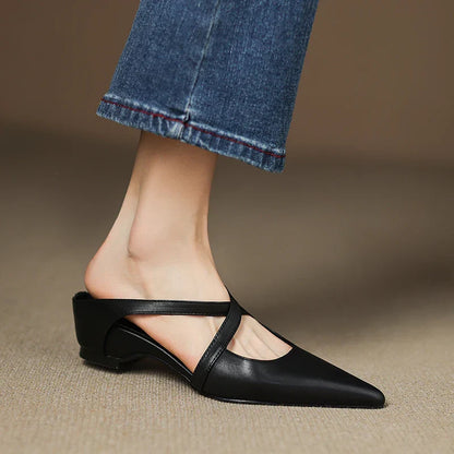 Aluna™ | Genuine Leather Mules