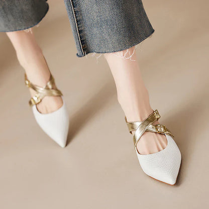 Zelle Genuine Leather Mules