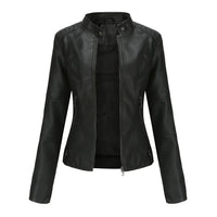 Denae™ | Elegant Slim Fit Leather Jacket