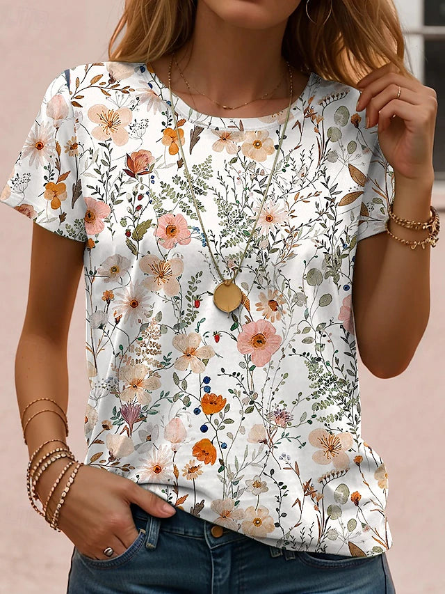 Luciana™ | Casual Floral Summer T-Shirt