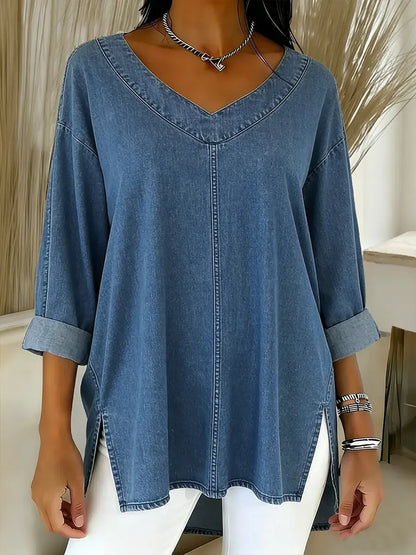 JESSICA | RELAXED V-NECK TOP