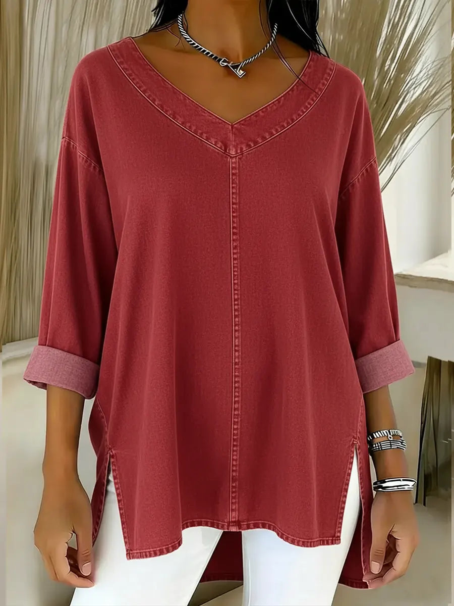 Salia™ | Stylish Denim Top