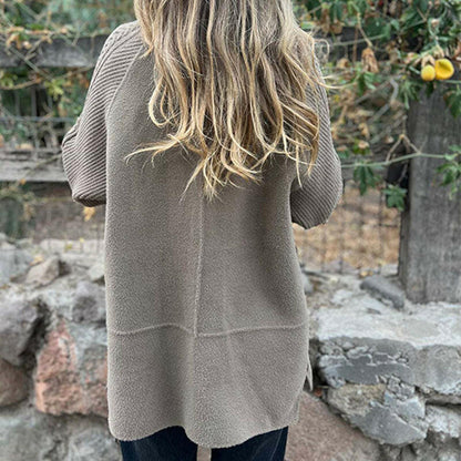 Isola | Knit Sleeve Double-Breasted Coat